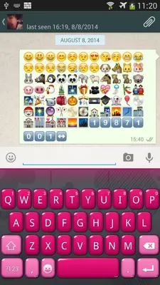 Emoji Keyboard For WhatsApp android App screenshot 0